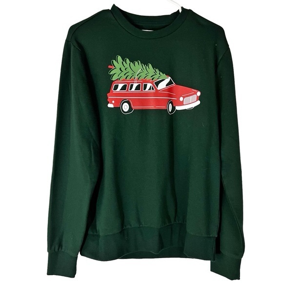 Old Navy Other - Old Navy. Christmas holiday crew neck sweatshirt. Green. Size L.